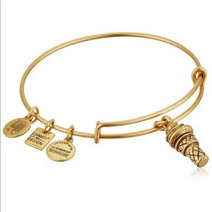 Alex and Ani ice cream cone gold bracelet